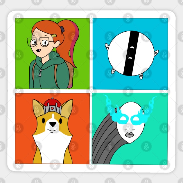 The Infinity Train Gang Sticker by garciajey